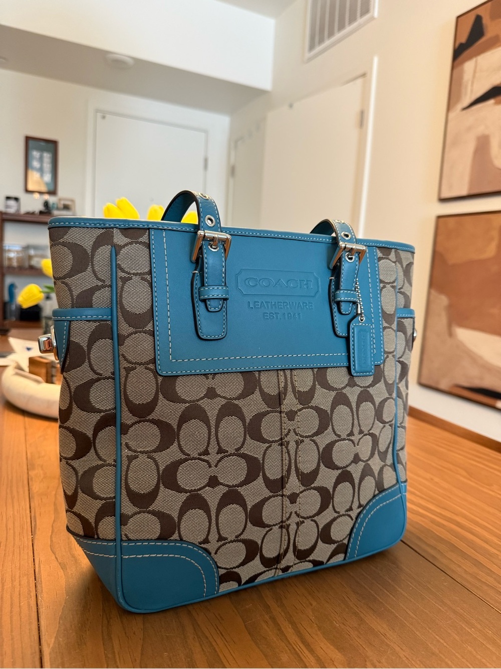 Vintage y2k Coach mini tote bag